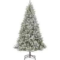 Black Box Trees Nagoya Künstlicher Weihnachtsbaum - H210 x Ø115 cm - Grün mit Frostoptik