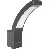 Macleans LED-Lampe Fassadenlampe Außenwandleuchte 10W 800lm IP54 4000K Neutralweiß Grau ++