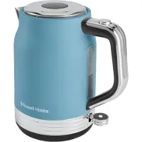 Russell Hobbs Wasserkocher Hanley Retro, 1,7 l, 2400 Watt, Edelstahl, Blau
