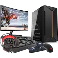 VIST Gaming PC Komplett Set Ryzen7 5700G 32GB RX VEGA SSD 1TB WIFI Win 11 LCD 24"