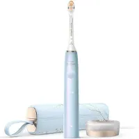 Philips HX9997/32, Erwachsener, Schallzahnbürste, Tägliche Pflege, Tiefenreinigung, Zahnfleischpflege, Sensibel, Whitening, 62000 Bewegungen pro Minute, Blau, Oval
