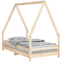 vidaXL "2026 MODERNE"Kinderbett - elegante Design - Einzelbett - 80x160 cm Massivholz Kiefer - Kinderbetten CC8027377