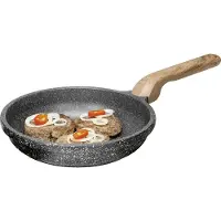 Kruger Bratpfanne "Aluguss Pfanne flach Texas" Aluminiumguss 1 Stk. tlg. für Induktions-Kochfelder geeignet