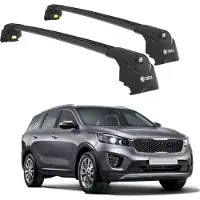 TURTLE DACHTRÄGER AIR-2 , Schwarz KIA SORENTO PRIME (UM) 2015 - 2020 (SUV)