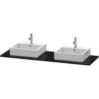 Duravit Konsole XSquare 160x55cm, s g, m 2 Auss, Beck. beids.