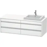 Duravit Waschtischunterschrank Ketho 140x55x49,6cm, f EWT, 4 La, B re, we ma