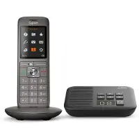 Gigaset CL660A, Analoges/DECT-Telefon, Kabelloses Mobilteil, Freisprecheinrichtung, 400 Eintragungen, Anrufer-Identifikation, Grau