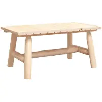 vidaXL Couchtisch 90x50x41 cm Massivholz Fichte