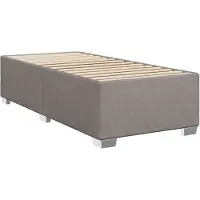 Syfax Bettgestell ohne Matratze Taupe 80x200 cm Stoff