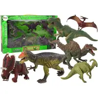 Leantoys Dinosaurier-Set mit prähistorischen Exemplaren