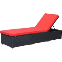 vidaXL Möbel Sonnenliege - Gartenmöbel - Liegestuhl - Gartenliege mit Auflage Poly Rattan Schwarz - In- und Outdoor CLORIS3368473