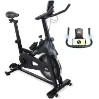 Mobiclinic Fitness, Heimtrainer fahrrad, Verschiedene Widerstandsstufen, Teide, Vollständig einstellbar, LCD-Bildschirm, Herzfrequenzmesser