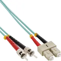 InLine LWL Duplex Kabel, SC/ST, 50/125µm, OM3, 10m, 10 m, OM3, 2x SC, 2x ST