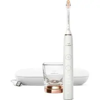 Philips HX9911/23, Erwachsener, Schallzahnbürste, Tägliche Pflege, Tiefenreinigung, Zahnfleischpflege, Whitening, 62000 Bewegungen pro Minute, Roségold, Weiß, Oval