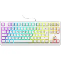 URage Gaming-Tastatur Exodus 220 TKL, Weiß