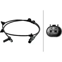Hella ABS Sensor Raddrehzahl Hinten passend für MERCEDES-BENZ V-Klasse (W447) 6PU 230 048-271