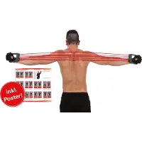 Deuser SPORTS EXPANDER II ROT 92CM ZUGSTÄRKE 15 -75KG rot