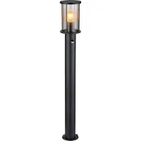 Globo Lighting Außenleuchte Edelstahl schwarz matt, 1x E27
