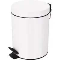 Spirella 7610583163950, 5 l, Rund, Stahl, Weiß, Terrasse, 19 cm