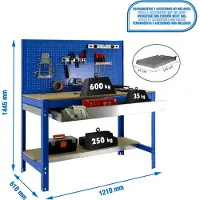 Simonwork (bancos De Trabajo) Bt2 Box Werkbank 1445x1210x610 Mm