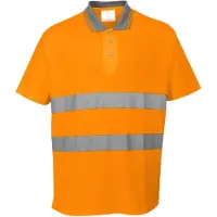 Portwest S171 Baumwoll Komfort Poloshirt Orange Gr. S