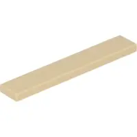 LEGO 1x6 Fliesen 6636 - 250 Stück Beige