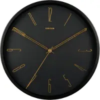 Karlsson - Wanduhr Belle - Schwarz - Ø35cm