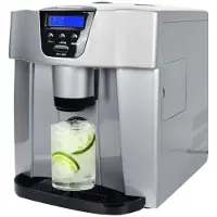 Syntrox Germany Eiswürfelmaschine 15kg/24h 3 Größen 1,8L Silber