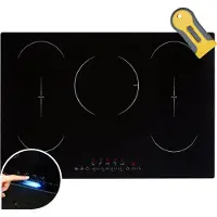 Arebos Induktionskochfeld 77 cm | 9800 W, 5 Zonen, Flex, Timer & Sensor Touch