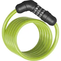 ABUS Spiralkabelschloss Star 4508C/150 - Zahlenschloss aus 8 mm starkem Spiralkabel - -Sicherheitslevel 2 - Grün
