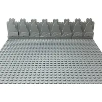 LEGO 2x4x6 Felsen Felsplatte Berg Hellgrau - 47847 NEU! Menge 50x