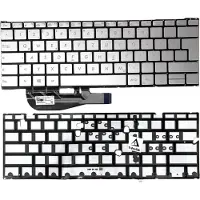 T-ProTek Tastatur - Farbe: Silber - mit Beleuchtung - ohne Rahmen Deutsches Tastaturlayout kompatibel für P/N: 0KN0-UW3GE22