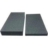 LEGO 16x32 Grundplatten Bauplatten Dunkelgrau Einseitig bebaubar - 3857 2748 NEU! Menge 10x