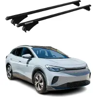 Menabo Dachträger Grundtäger für VW ID.4 2020-2025 75kg Aluminium Schwarz 2 tlg