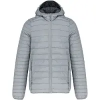 Kariban Leichte Herren-Steppjacke mit Kapuze