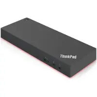 Lenovo 40AN0135EU, Kabelgebunden, Thunderbolt 3, 3,5 mm, 10,100,1000 Mbit/s, Schwarz, Rot, 4K Ultra HD