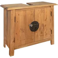 vidaXL 5-tlg. Badmöbel-Set Massivholz Kiefer