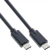 InLine USB 3.2 Gen.2x2 Kabel, USB-C Stecker/Stecker, schwarz, 1,5m, 1,5 m, USB C, USB C, USB 3.2 Gen 2 (3.1 Gen 2), Schwarz