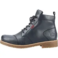 Rieker Schnürstiefeletten Damen Kunstleder Blau Größe: 39
