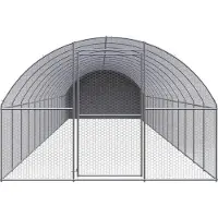 vidaXL Outdoor-Hühnerstall 3x16x2 m Verzinkter Stahl