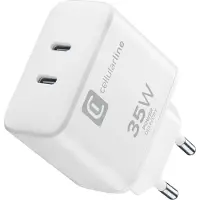 Cellularline Dual Charger 35W, Drinnen, AC, Weiß