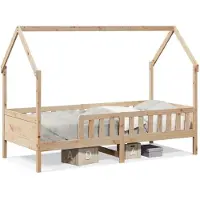 Syfax Kinderbett Hausbett 80x200 cm Massivholz Kiefer