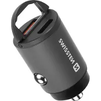 Swissten NANO, Auto, Zigarettenanzünder, 20 V, Silber