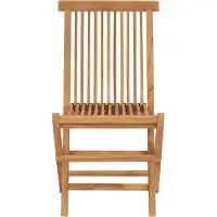 vidaXL Cloris DesignMöbel Gartenstühle - Braun Klappbare Gartenstühle 4er-set Massivholz Teak Schlichtes4951307