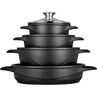 Smile MGK-17, Schwarz, Aluminium, Keramik, Gas, Halogen, Induktion, Versiegelte Platte, Schwarz, Glas