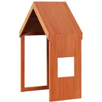 Syfax Dach für Kinderbett Wachsbraun 55x84x132 cm Massivholz