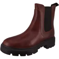 Timberland Chelseaboots "CORTINA VALLEY MID CHELSEA BOOT", Damen, Gr. 38, braun (schwarz braun), Leder, Schuhe Chelseaboots, Stiefelette, Winterschuhe, Ankle Boots