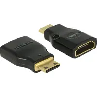 DeLOCK 65665, Mini-HDMI, HDMI, Schwarz