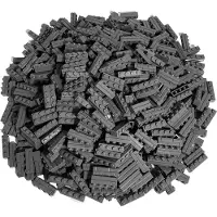 LEGO 1x4 Mauersteine Bausteine Dunkelgrau - 15533 NEU! Menge 100x