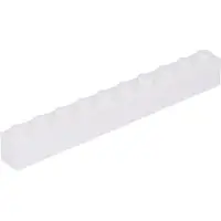 LEGO 250 Stück 6111 Stein Brick 1x10 Part Basic Steine 250 Weiß